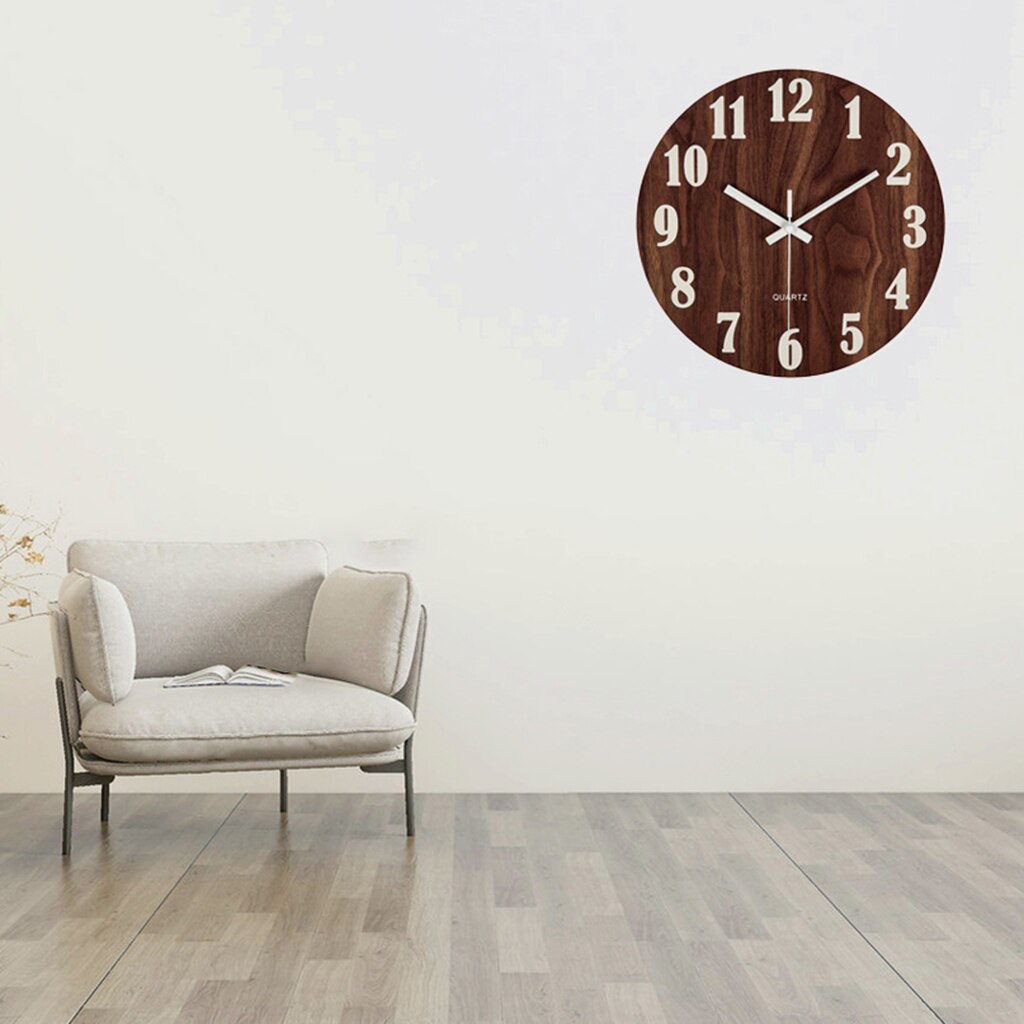Silent Quartz Decorative Wall Clock Wall Clock - 12 Inch Quartz Battery