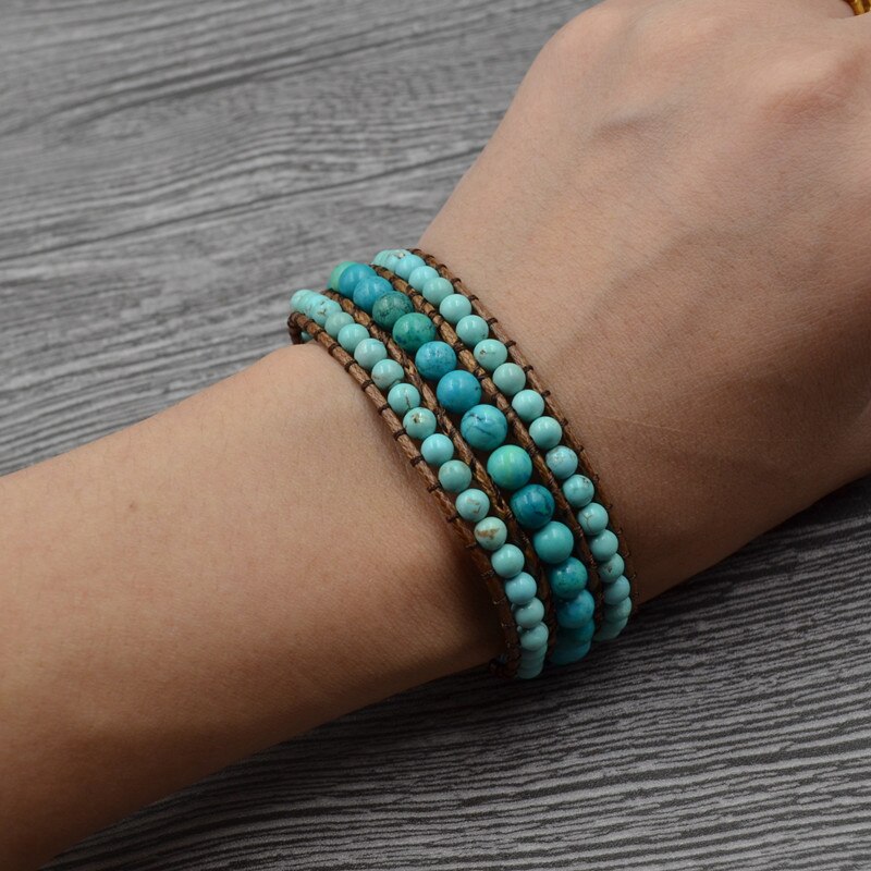 direct sales in Europe and the style bracelet beads multilayer natural Shi Chun handmade beaded speed to sell goods