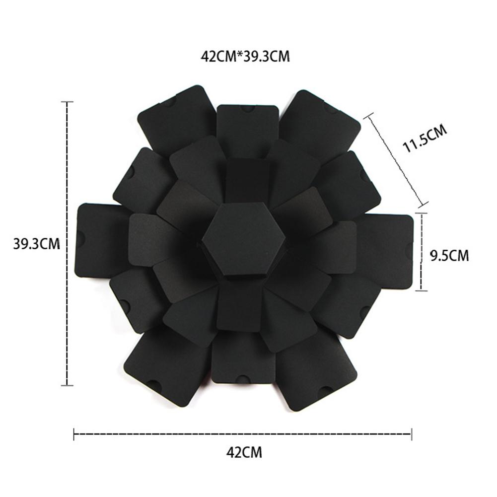 Hexagon 5-layer 6-sided Explosion Box Innovative Box DIY Photo Album Box Photograph Props