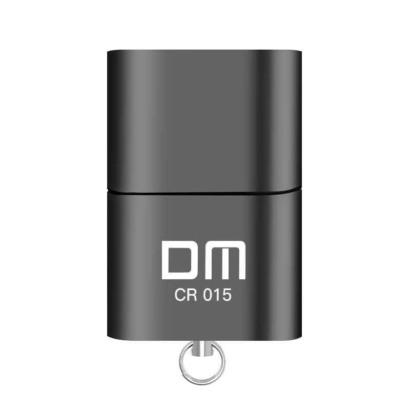DM CR015 MicroSD Kartenleser mit TF Karte Slot werden USB-Stock für Computer oder für Auto USB Adapter: Schwarz 1Stck