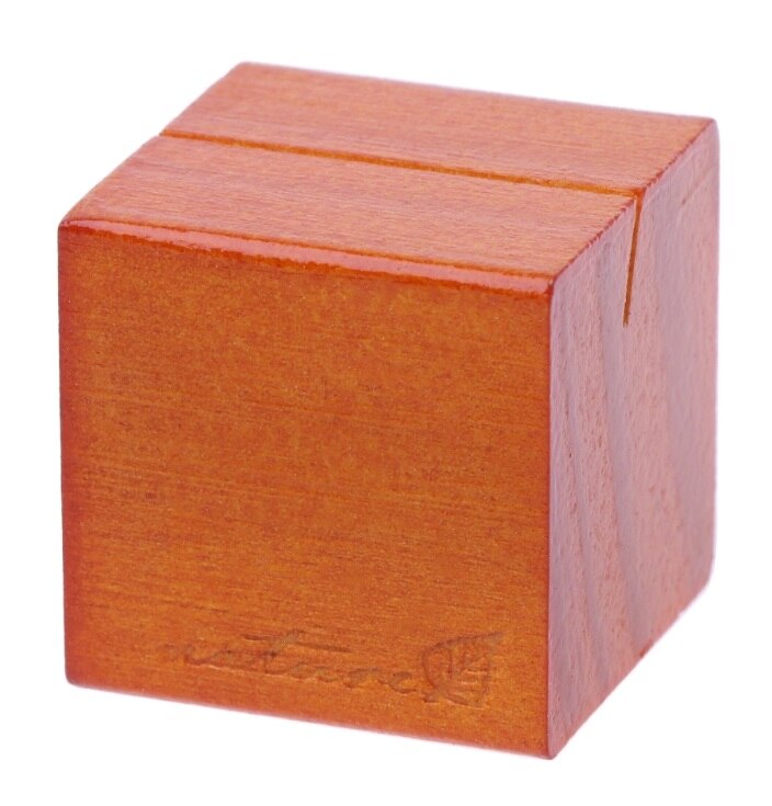 Naturligt træ noteholder blok clips papir foto billede kortholder klemme stativ bordindretning: S