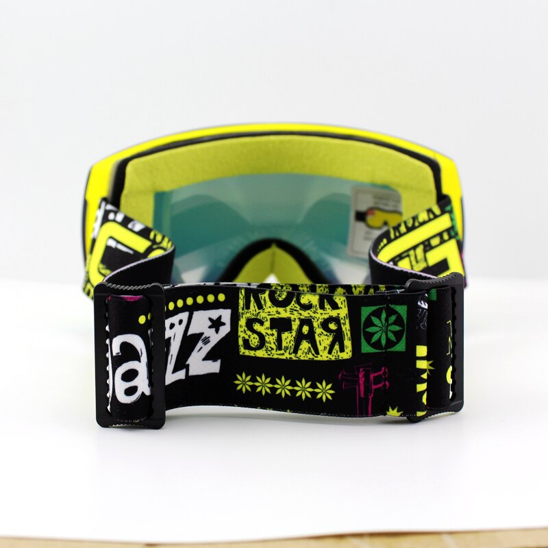 Lente gialla Giallo portafoto Marca Occhiali Da Sci Doppia UV400 anti-nebbia Grande Maschera Da Sci Occhiali Da Sci Donne Degli Uomini della Neve Snowboard Occhiali