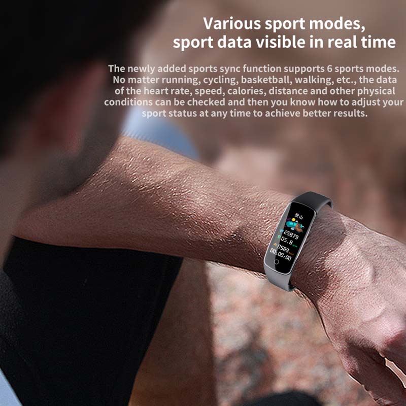 V8 Smart Armband Kleurenscherm Hartslag Bloeddruk Bloed Zuurstof Monitoring Sport Fitness Horloge