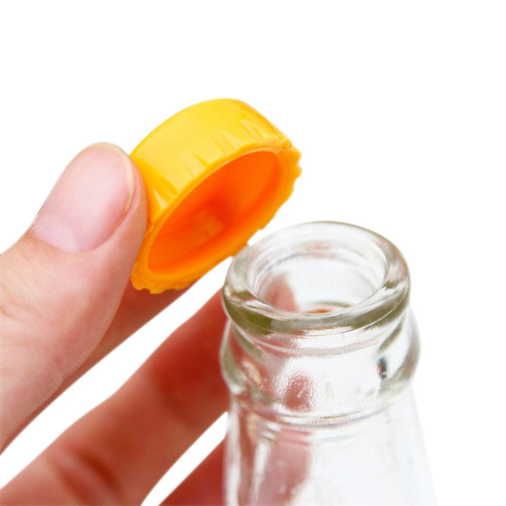 6Pcs/set Reusable Silicone Beer Bottle Cap Colorful Leak Free For Wine Beer Beverage Bottle Novelty Sealer Stopper Cover