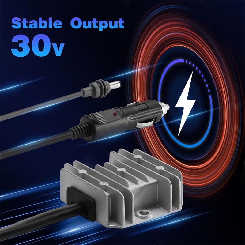 DC 12V/24V zu 30V 3,5A Aufwärtswandler Stromkabel für Starlink Mini 12V Adapter DC Aufwärtswandler mit DC-Stromkabel für Ca