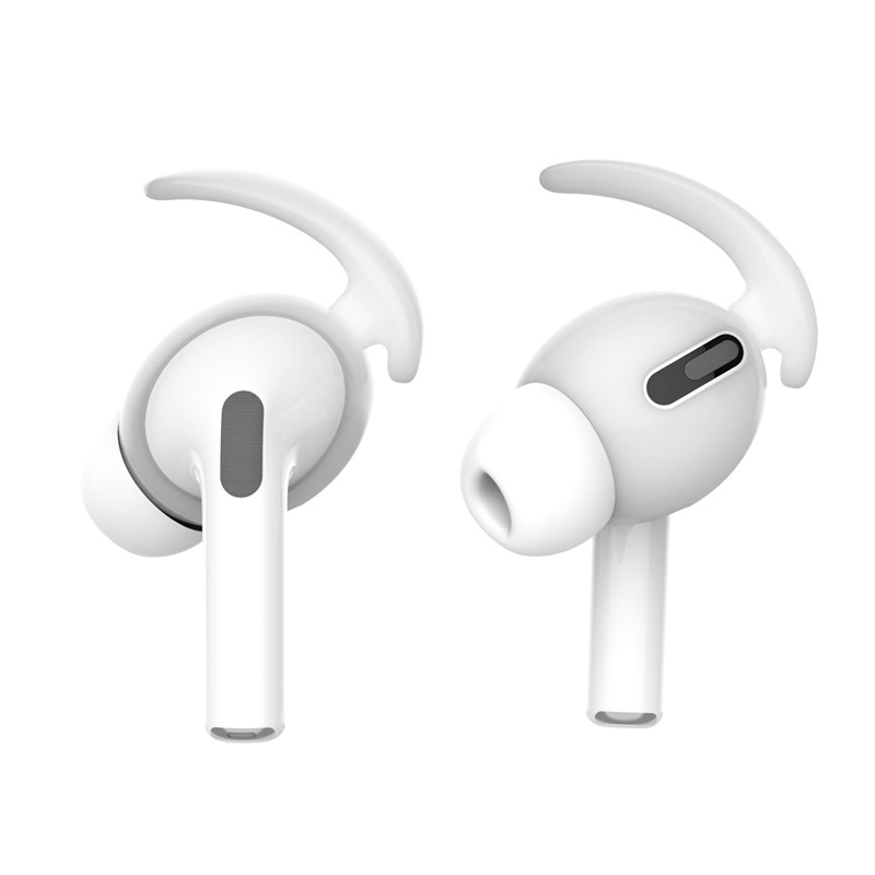 Myke silikon øretelefoner mot trykk til eple airpods pro luft belger airpods pro bluetooth trådløse hodetelefoner ørepropper silikonstropp: Vinrød