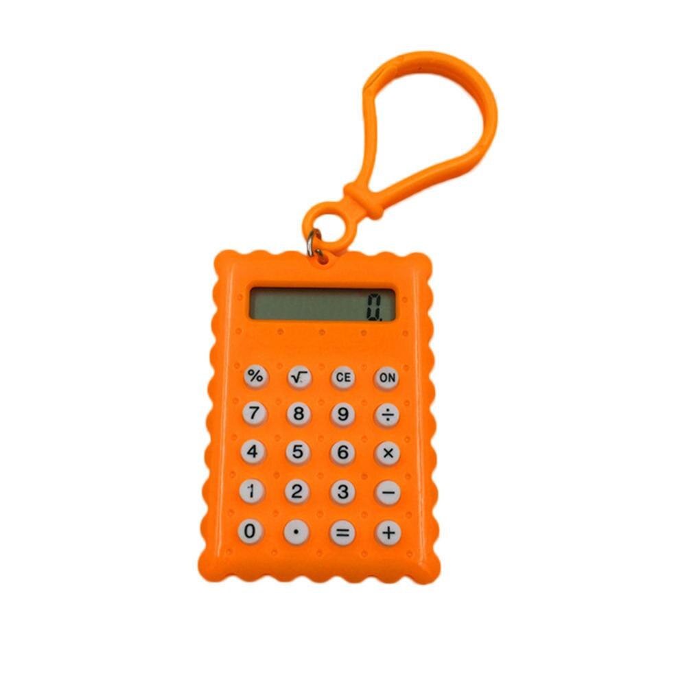 Student Portable Mini Electronic Calculator Exam Special Student Learning Supplies: Orange