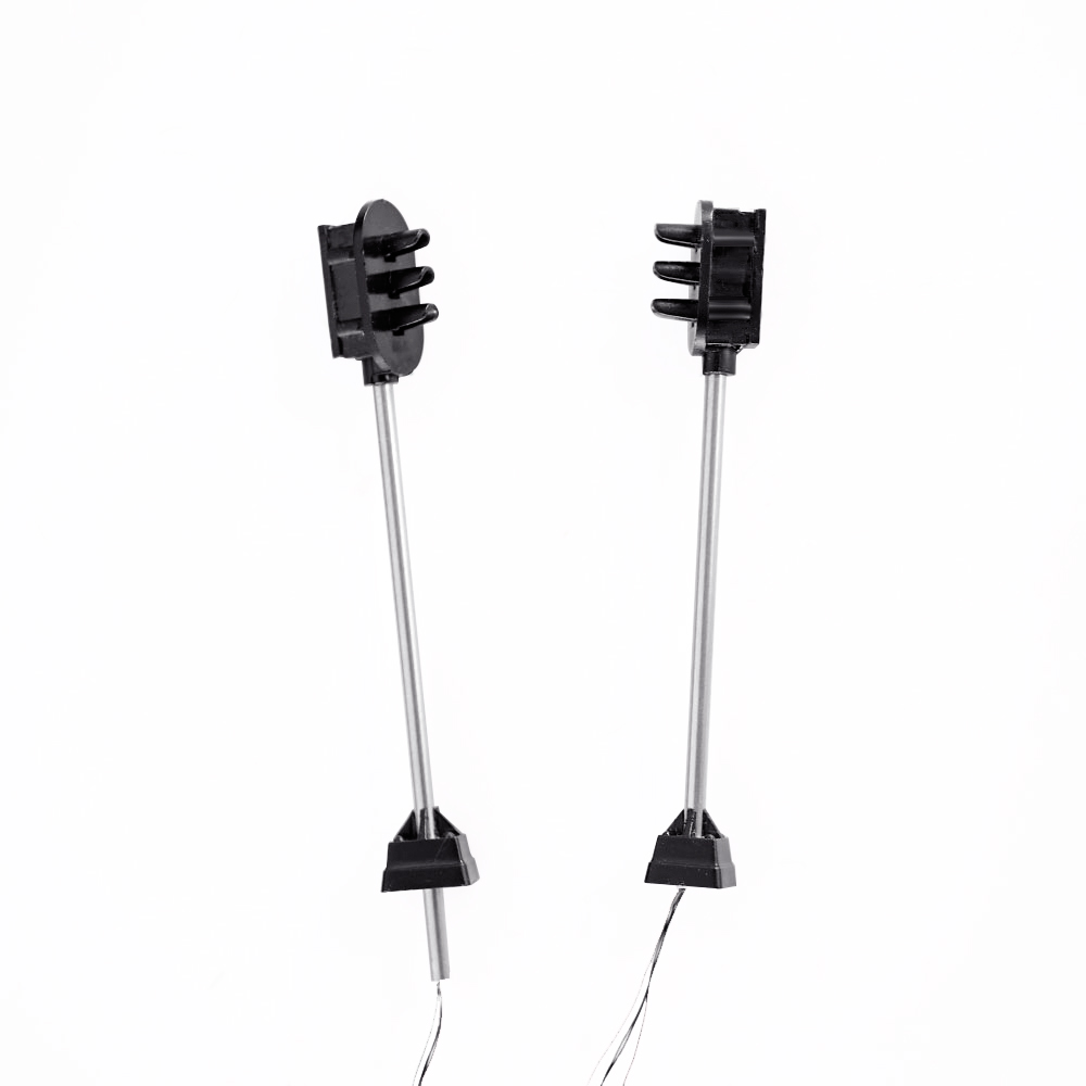 3 Stks/partij Miniatuur Spoorweg Trein Verkeerslichten Model 12V Led Lamp Spoorlijn Landschap Lay-Out Materialen Diorama Kits