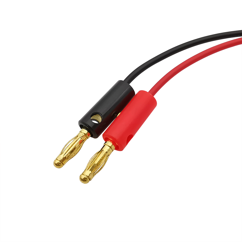 1 paar vergulde 4mm bananenplug naar testhaak clip kabel verguld voor multimeter testkabel apparatuur connector