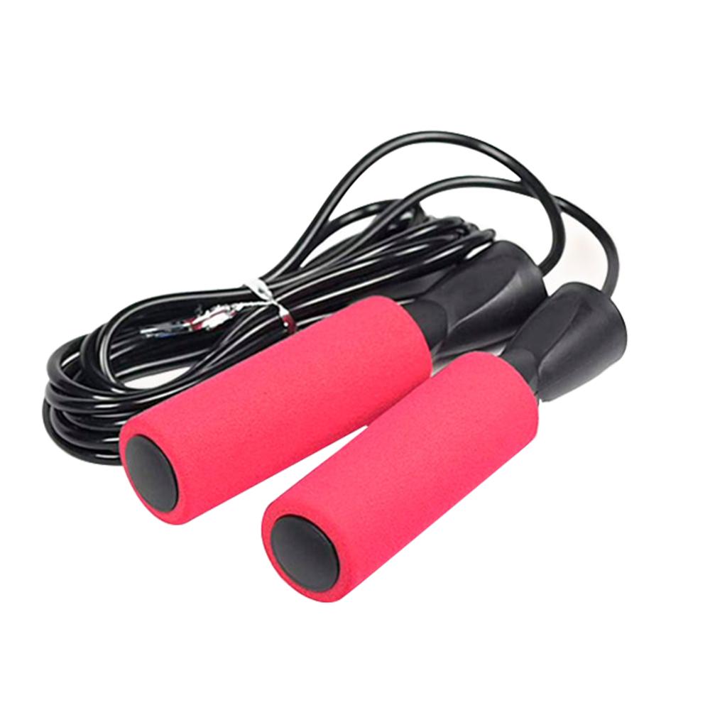 Draagbare Rope Skipping Fitness Springtouwen Verstelbare Touw Fitness Kogellager Springen Touw Sprong Overslaan Home Fitness Gym Fitness: Rood