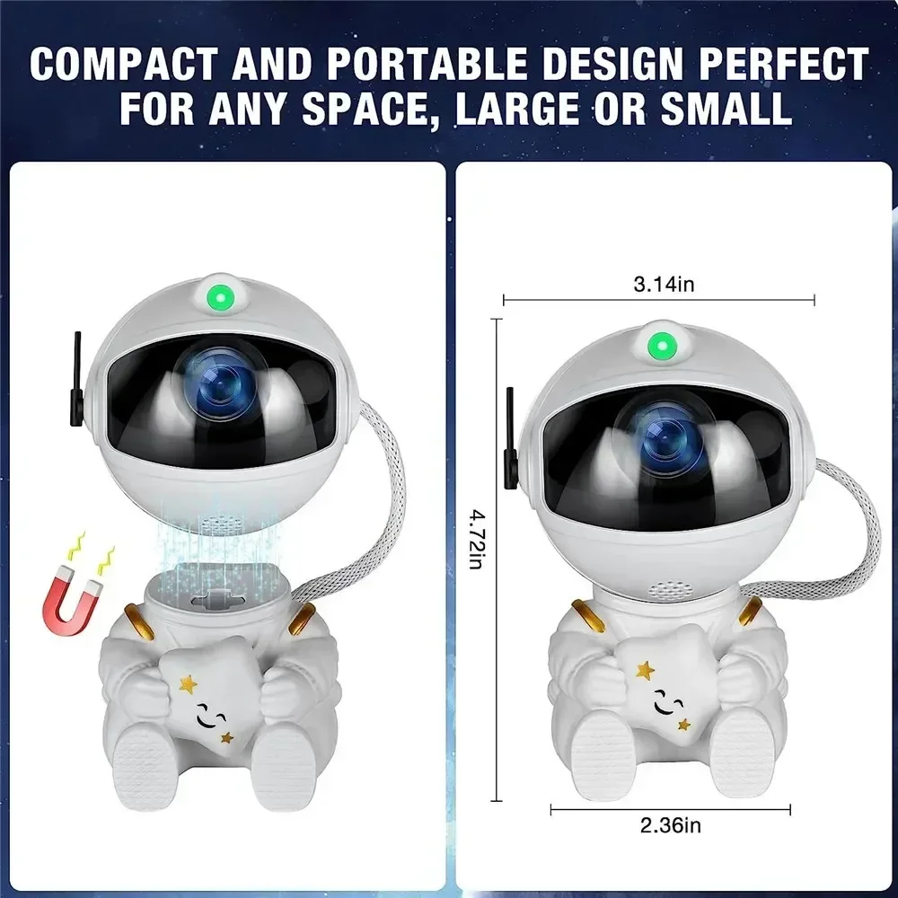 Sternprojektor, Galaxie-Nachtlicht, Astronaut, Weltraumprojektor, Sternenneebel, Decke, LED-Lampe für Schlafzimmer, Zuhause, dekoratives Kindergeschenk