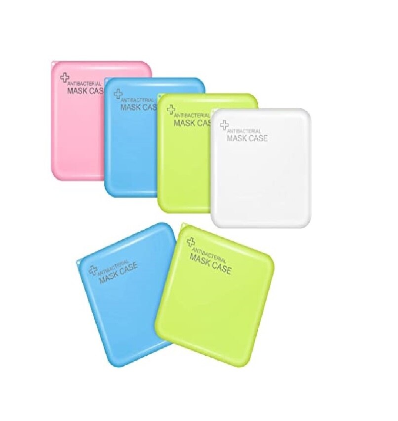 Estuches para la mascarilla (Set 4) Antibacterial mask case 130x130mm Adaptable todo tipo de mascarillas Material: Polipropileno