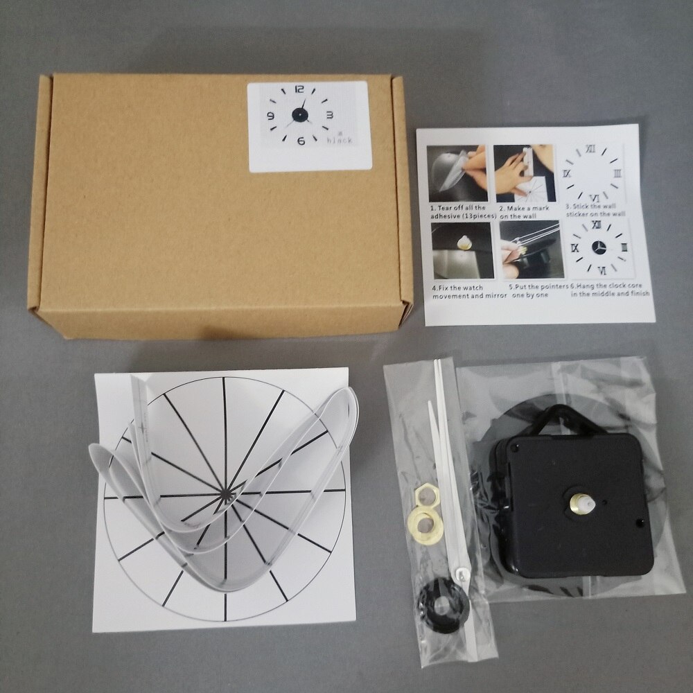Mini Hause Wanduhr 3D DIY Acryl Spiegel Aufkleber Selbst Klebe Für Home Dekoration Wohnzimmer Quarz Nadel Hängen Uhr