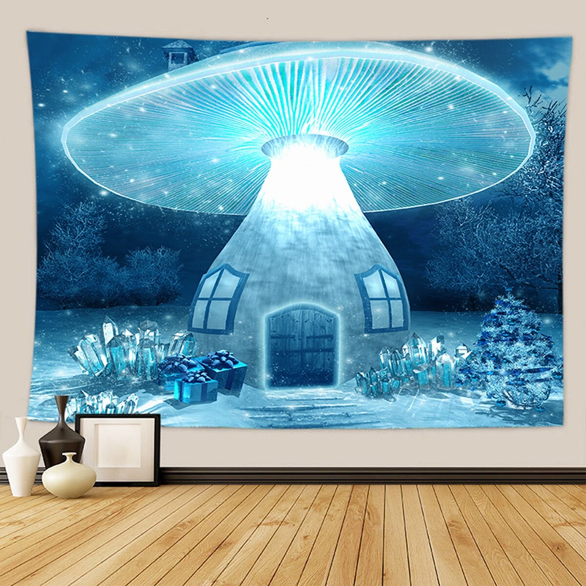 Fashionable Tapestry Colorful Floral Pattern Background Cloth Wall Hanging Carpet Can Be Used As Curtain Background Cloth: Pattern A