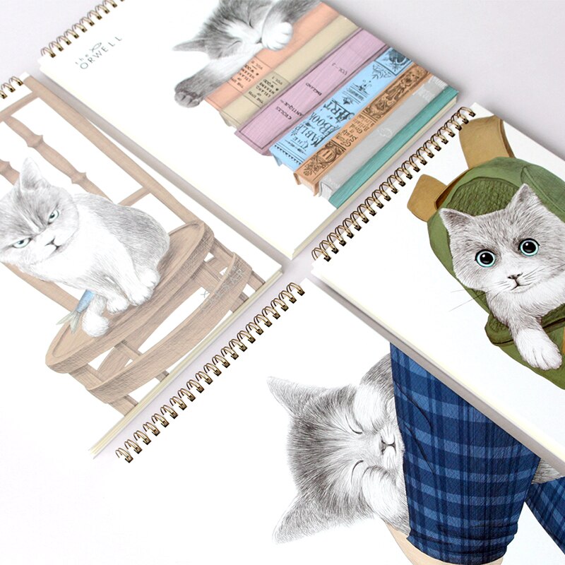Deli 16k/8k skitsepapir til kunst maleri tegning skitsering kawaii skitsekunstner elev skitsebog 40 ark malerartikler