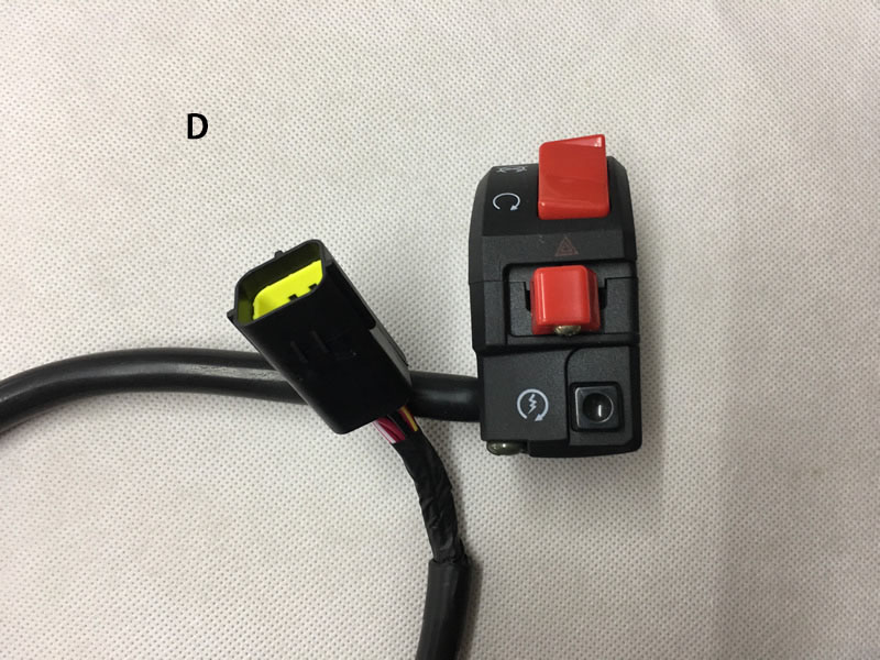 Left Switch / Right switch for Benelli BJ600 BN600 TNT600 Stels 600 Keeway RK6 / BJ BN TNT 600: Switch D  Right