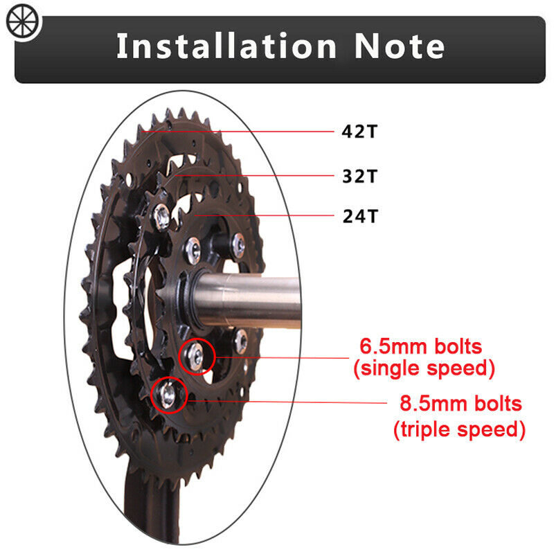 104/64BCD Kroon 3*10 speed 2*10 speed Fiets Kettingblad Dubbele Triple Fiets Kettingwiel 22/26/32/38/42 T MTB Kettingblad Fiets Deel