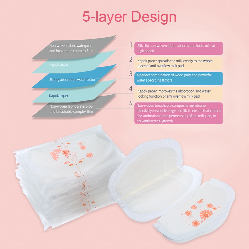 12 Pack Disposable Breast Pads Nursing Pads Milk Leak Protection for Nursing Baby Milk Pads Breastfeeding Accessory