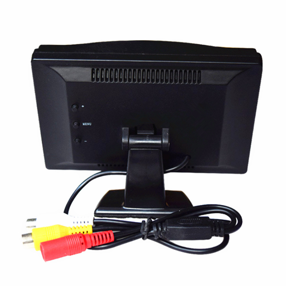 5 "TFT LCD HD800 * 480 Kleurenscherm Car Monitor Security monitor Reverse parking assistance met 2 av-ingang