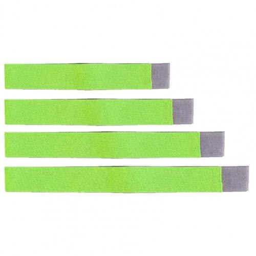 Correa organizadora de estiba de maletero de coche, vendaje elástico fijo, Banda adhesiva mágica, accesorios interiores, cinturones tensores para carga, 4 Uds.: Fluorescent Green