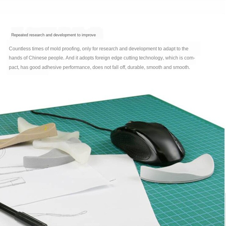 1pc ergonômico mouse pad gel de silicone antiderrapante streamline apoio de pulso tapete mousepad computador para mesa de escritório esteira