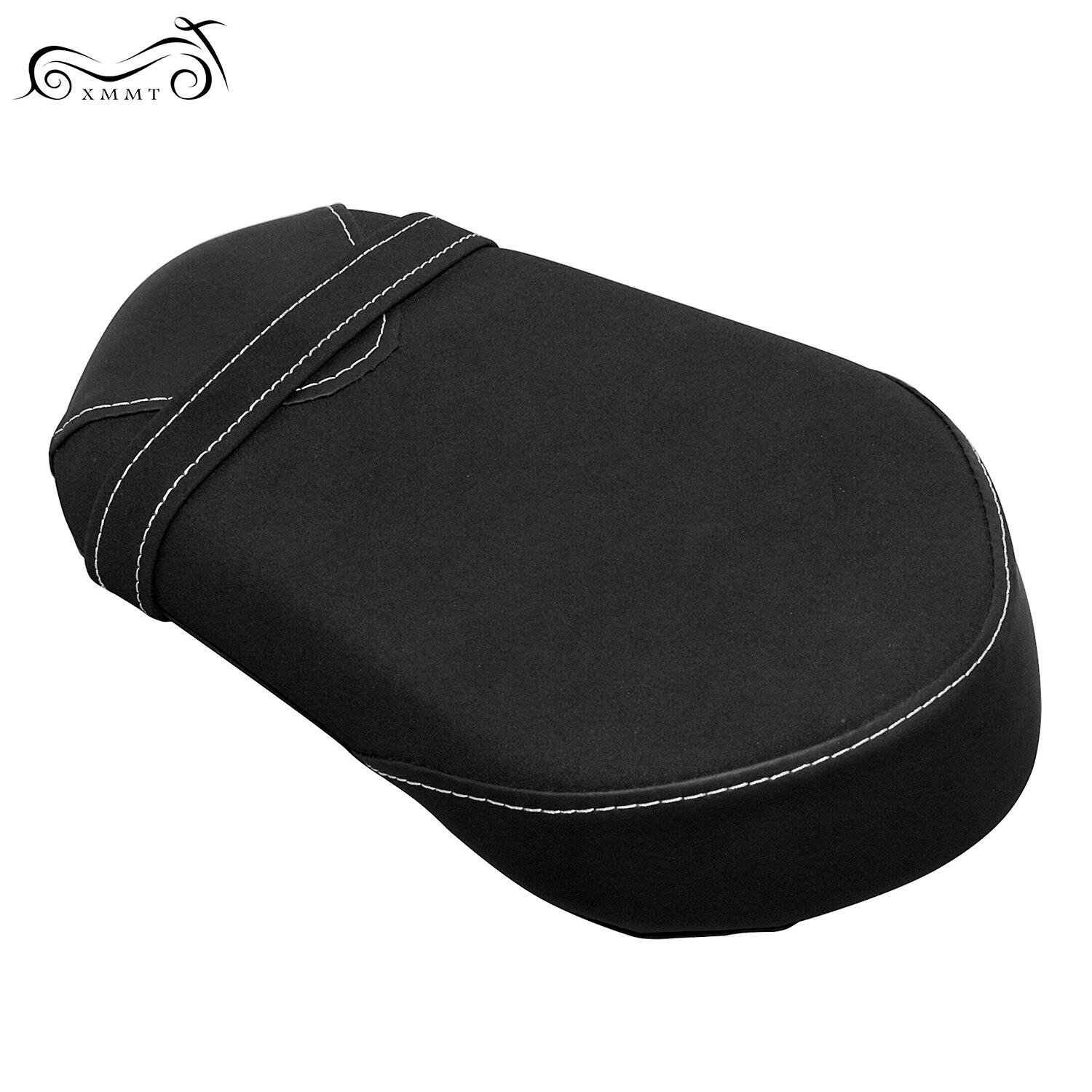 Motorcycle Black Passenger Pillion Rear Back Seat Cushion Synthetic Leather For Yamaha Star Bolt XV950 Bolt XVS950 15