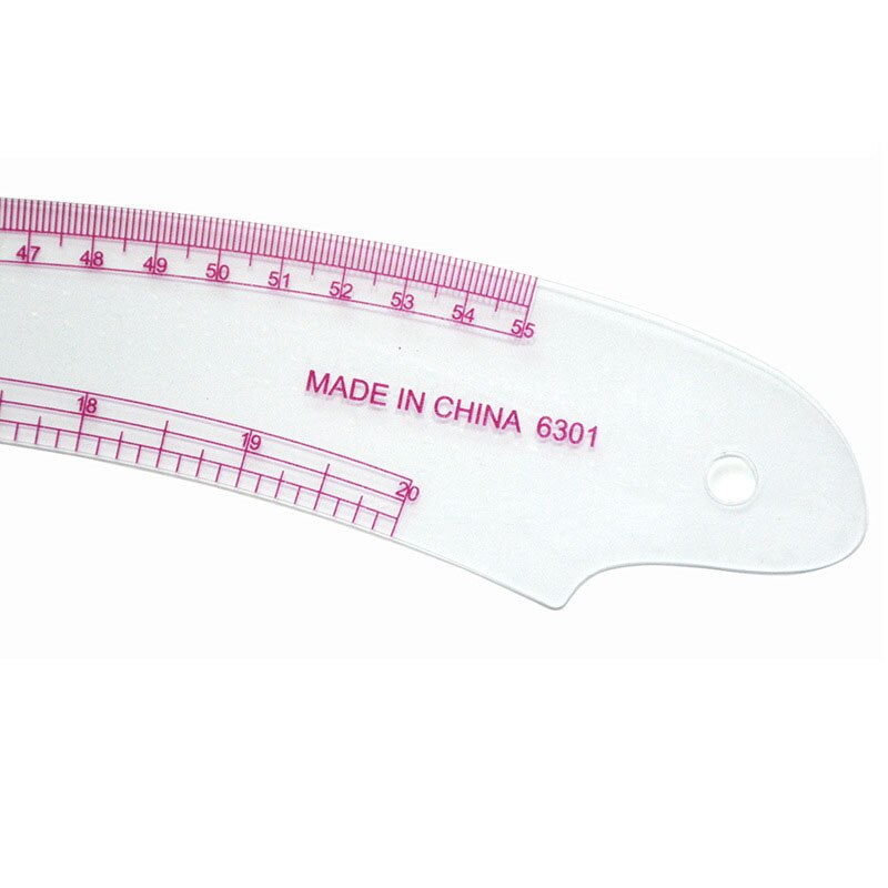 Fransk kurve sysett sy linjal multifunksjonell syverktøy kutte linjal klær prøve metrisk målestokk