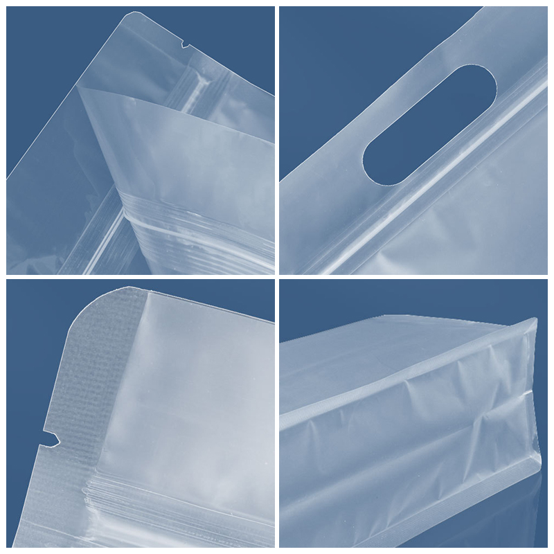 Bolsa de plástico reciclable ziplock Saran bolsa de plástico de embalaje de PVC a prueba de fugas bolsa de embalaje de partículas de frutas alimentos frescos recipiente cerrado de cocina