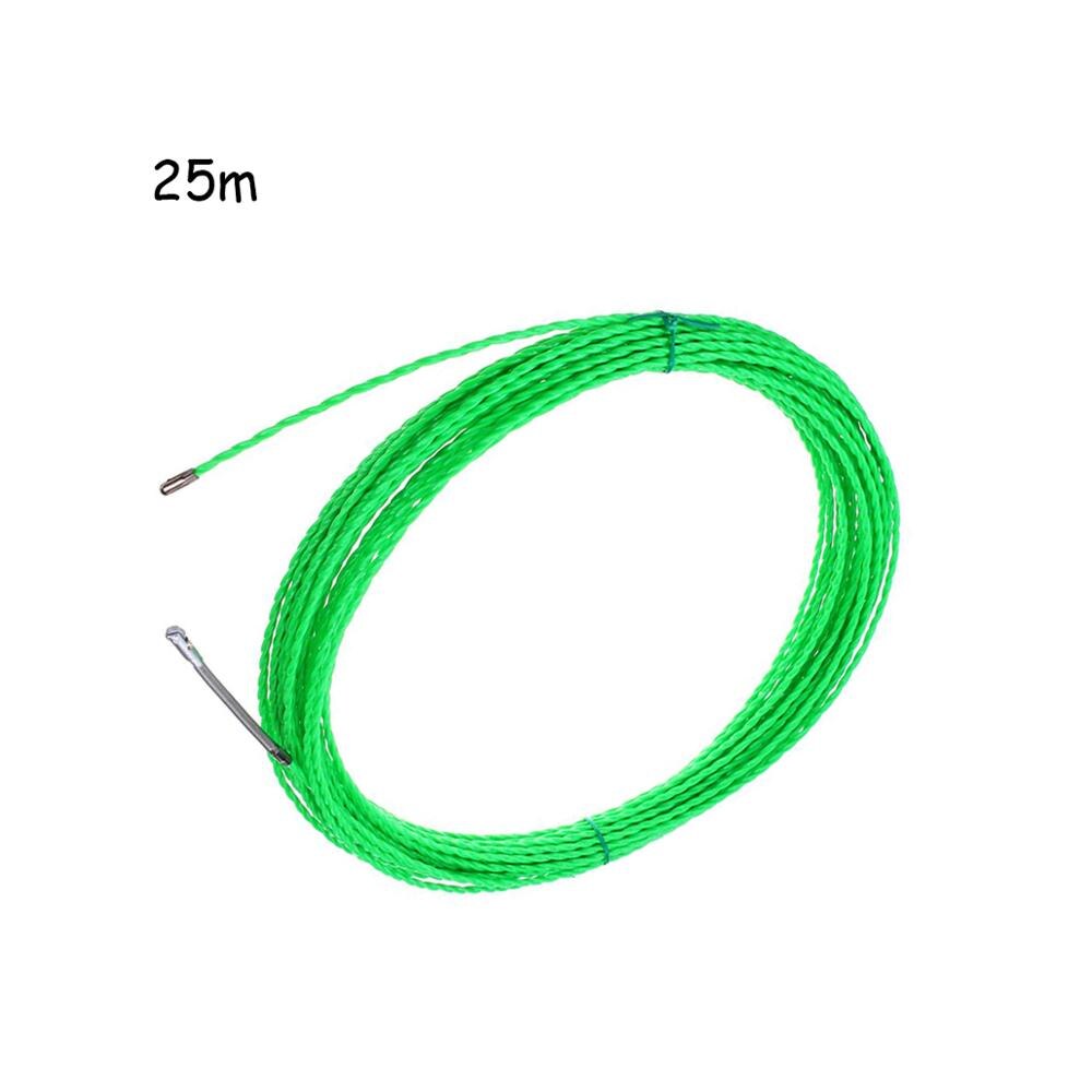 4mm Fiberglass Cable Push Pullers 5m/15m/25m/30m/50m Duct Rodder Fish Tape Wire Pom Fish Draw Tape Electrical Cable Puller