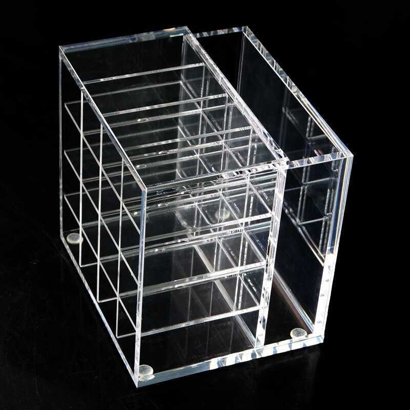 Akryl läppstift display hylla 17 fack klar läpp gross förvaring makeup organizer läppstift hållare rack lip gross förvaringshylla