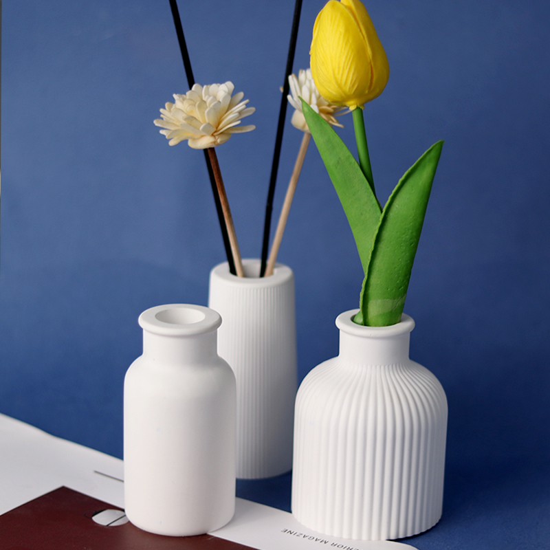 Betongvas silikonform gör-det-själv blomkruka hantverk ornament tillverkning gips epoxiharts gjutformar heminredning handgjord