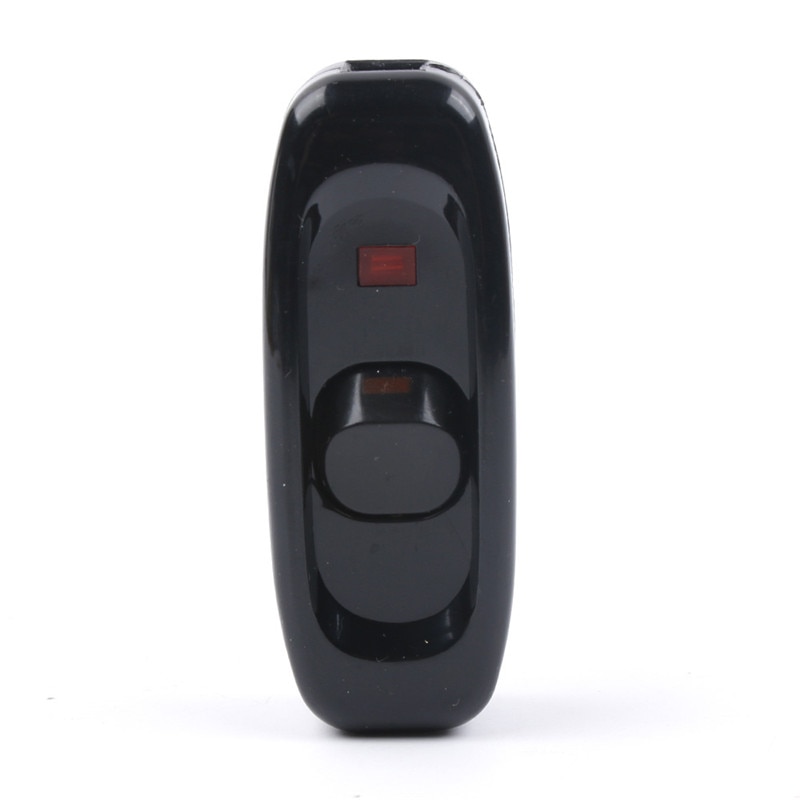 1 Pcs 110-250V 10A White & Black Desk Light ON/OFF Inline Switch Table Lamp Rocker Switch