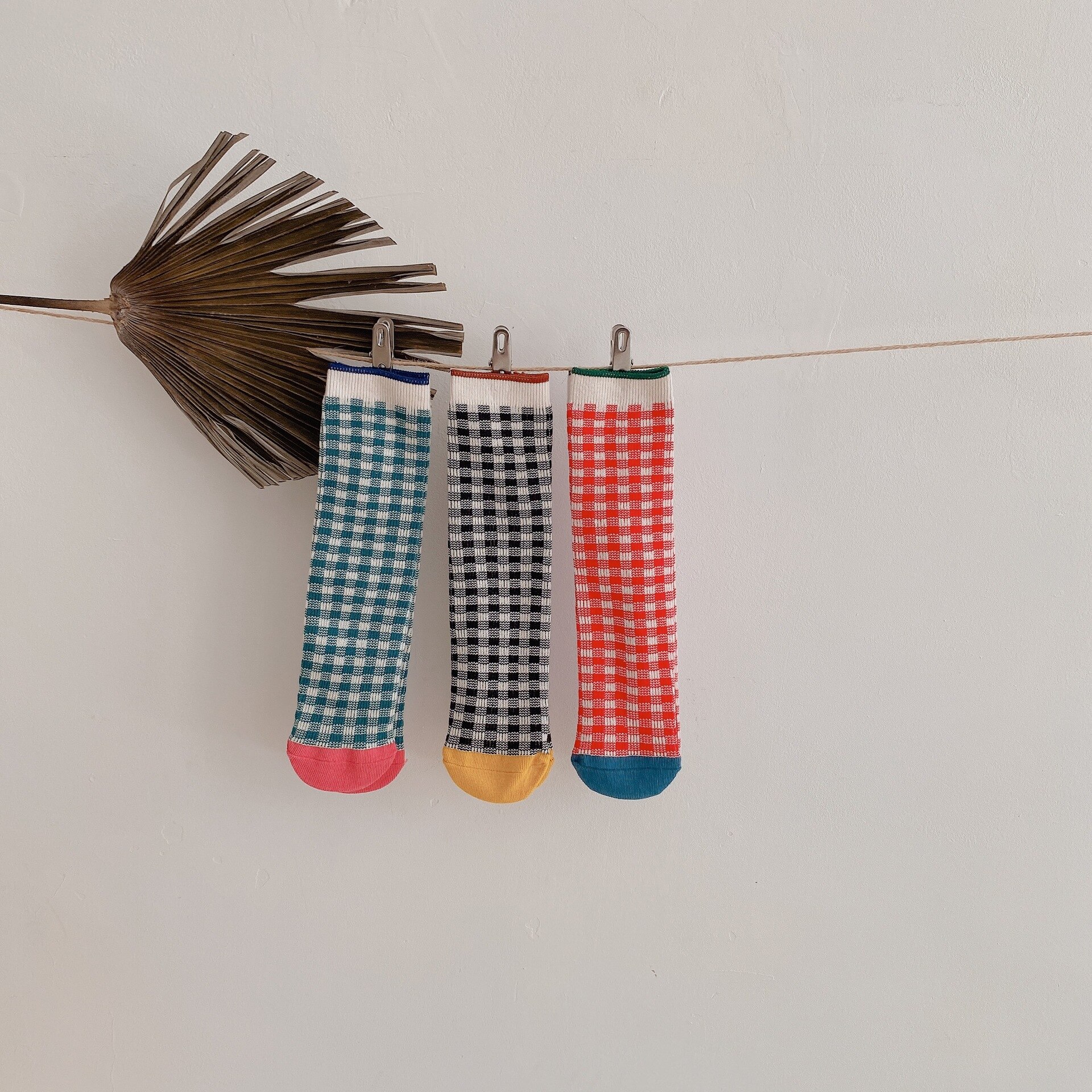 Kisd chaussette automne bébé coton chaussettes désossées en vrac creux garçons et filles chaussettes bébé treillis chaussette: Default Title