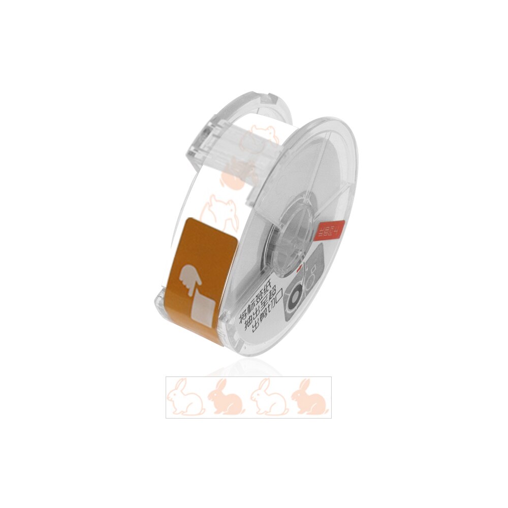 Mini Label Printer Portable Pocket Label Printer For QR Code Date Letter Printing Wireless Label Printer With Label Paper: rabbit
