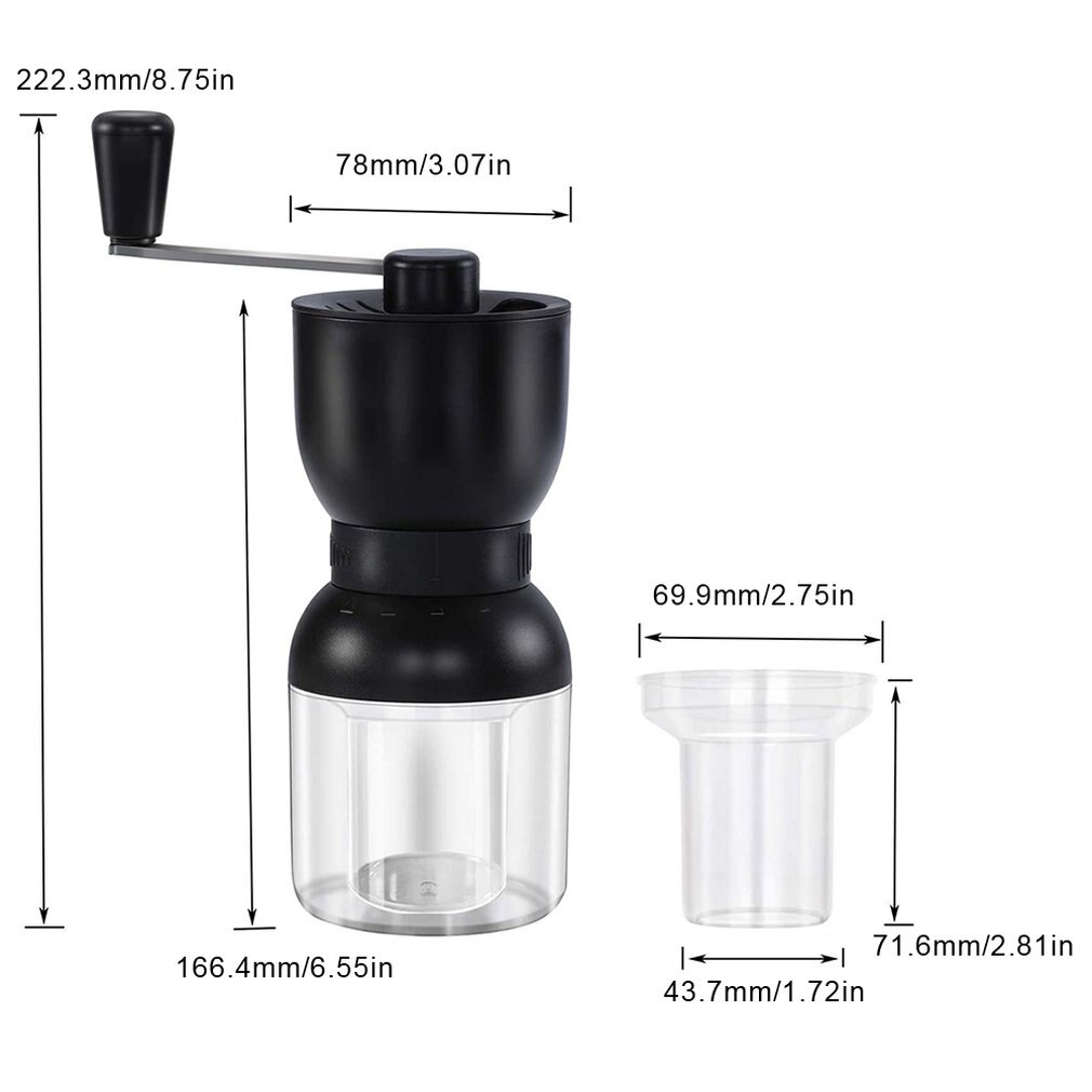 Manuelle Kaffeemühle Keramik Grinder Bean Mühle Maker Hand Kurbel Kaffee Maschine Fpr Camping Rucksack