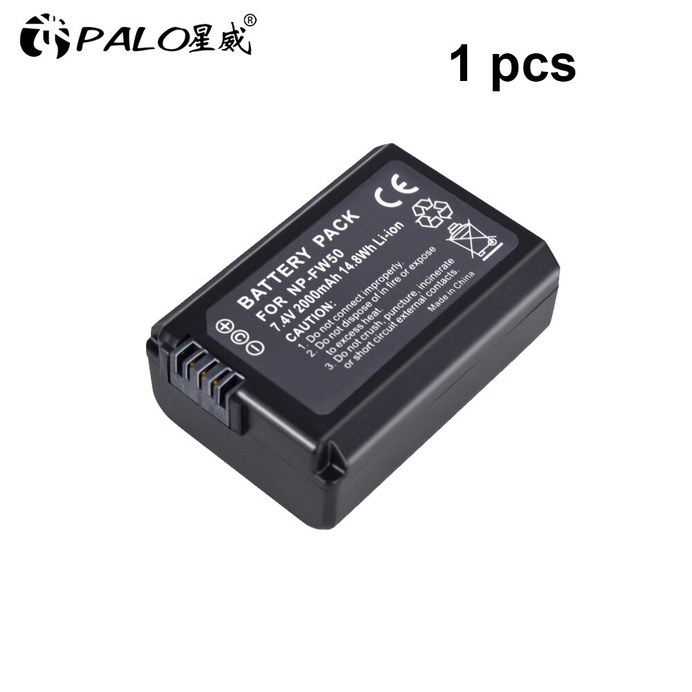 Palo NP-FW50 Np FW50 NPFW50 FW50 Batterij Voor Sony Alpha A6500 A6300 A6000 A5000 A3000 NEX-3 A7R A7 A7R Ii NEX-3N NEX-5 A7S NEX-7: 1pcs battery