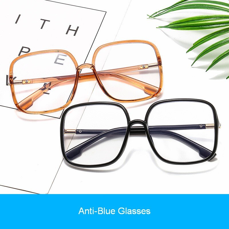 MYT_0316 Oversized Big Size Frames Anti Blauw Licht Bril Vrouwen Mannen Vintage Lenzenvloeistof Vrouw Frame Vierkante Brilmontuur Eyeglasse