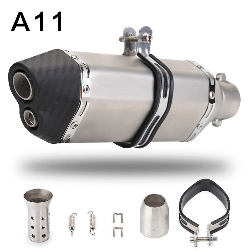 36-51mm Universal Motorcycle Exhaust Modified MufflerScooter Pit Bike Dirt Motocross For R6 ER6N CBR250R Z650 MT07 R25: Type A5