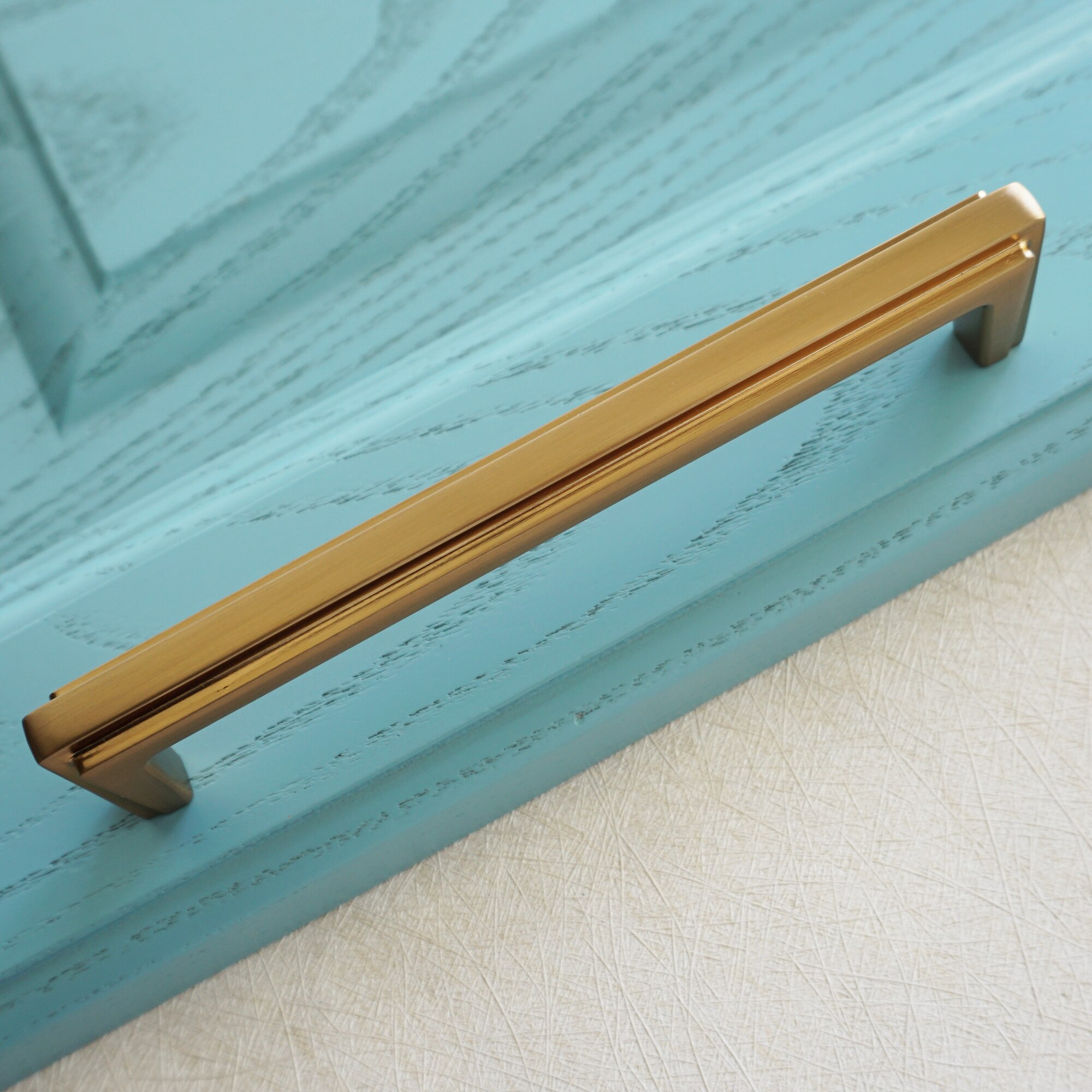 5 "Champagne Gold Metal Schuifladegrepen Knoppen Deurklink Keukenkast Handvat Garderobe Handvat Furnitur Hardware Decoratie