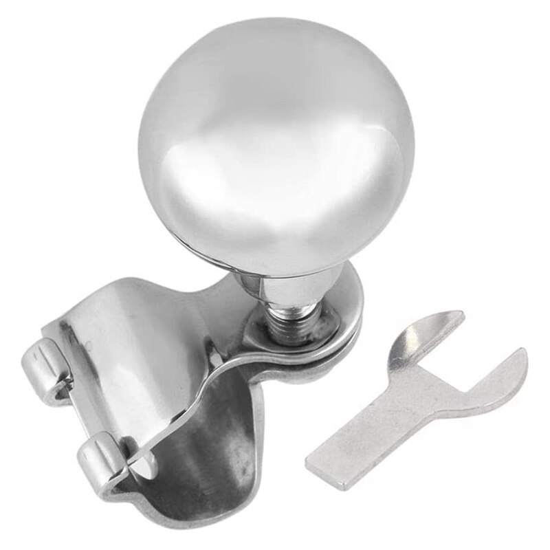 Stainless Steel 316 Marine Steering Wheel Knob, Yacht Handle Ball, Steering Wheel Knob, Steering Aid: Default Title