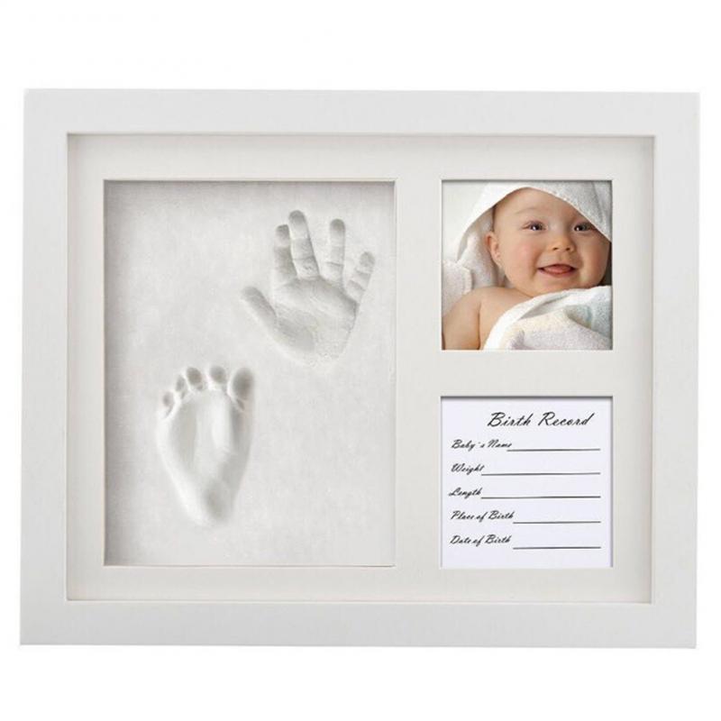 Pasgeboren Baby Handafdruk Footprint Kit Casting Baby Baby Diy Niet-giftig Souvenirs Opdruk Zachte Klei Stempelkussen Voor Baby