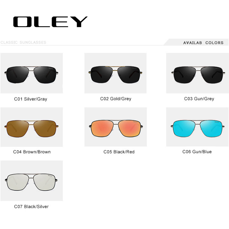 OLEY Polarisierte Sonnenbrille Männer Neue Augen Schützen Sonnenbrille Mit Zubehör Unisex fahren brille oculos de sol