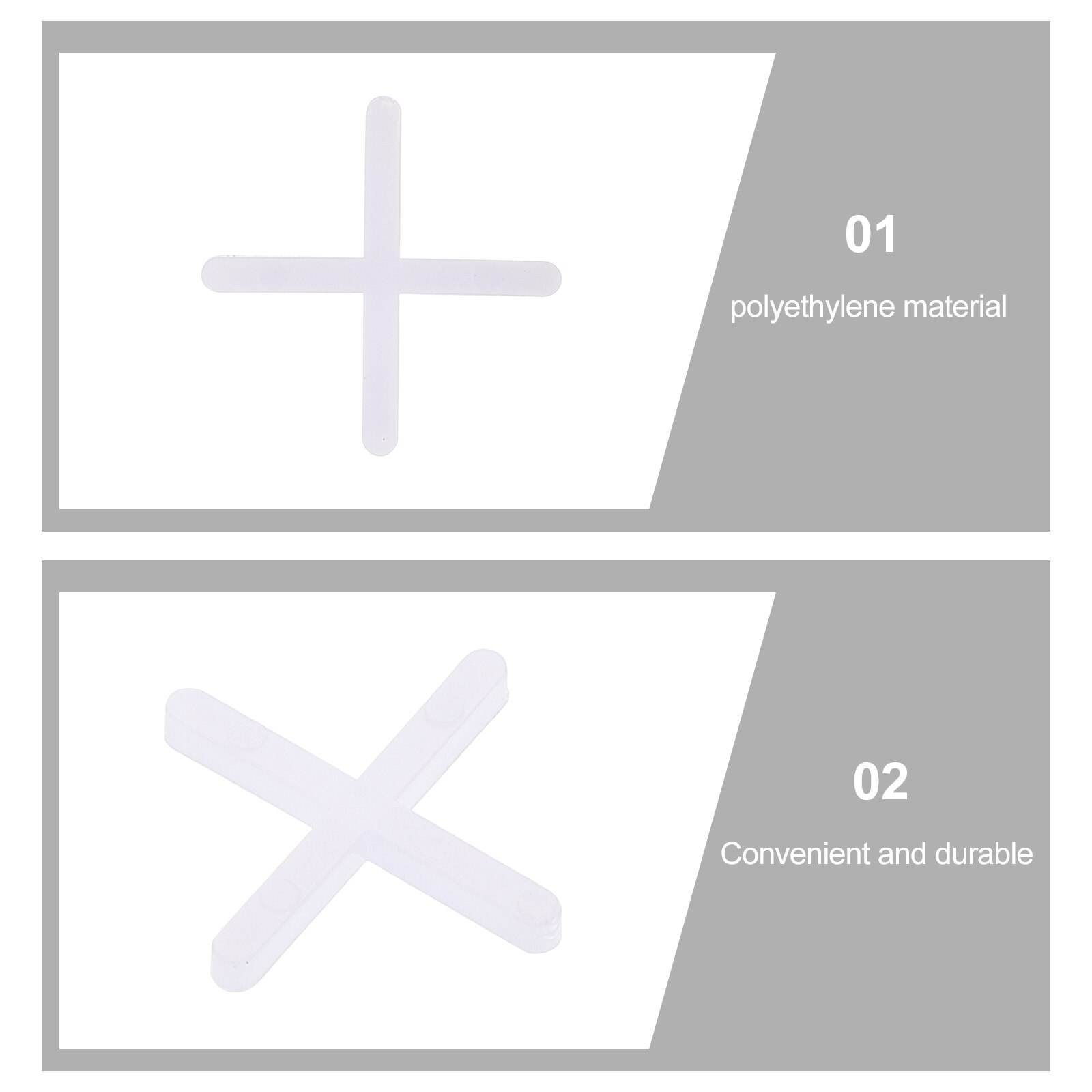 10000 Pcs Cross Tile Spacers Leveling Spacer Replaceable Ceramic Tile Levelers