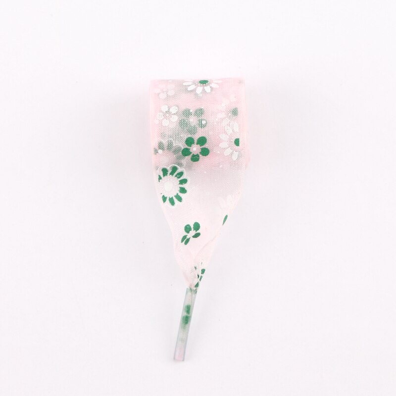 11 couleurs impression lacets neige fil dentelle chaussures lacets 2.5CM largeur ultra-mince transparent sport lacet femmes cordes