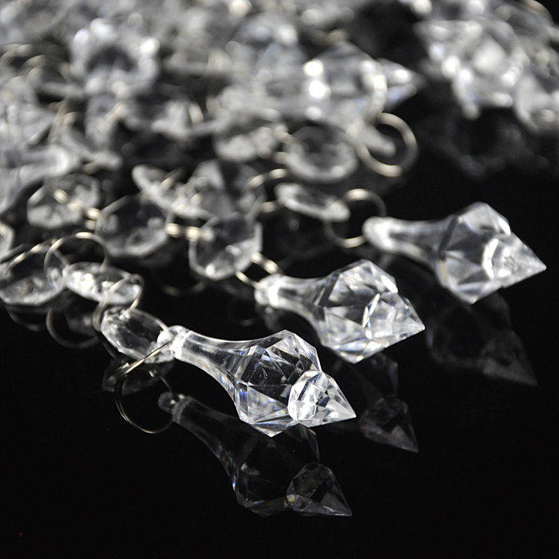 30Pcs Acryl Crystal Clear Bead Garland Opknoping Kroonluchter Wedding Decor Supplies