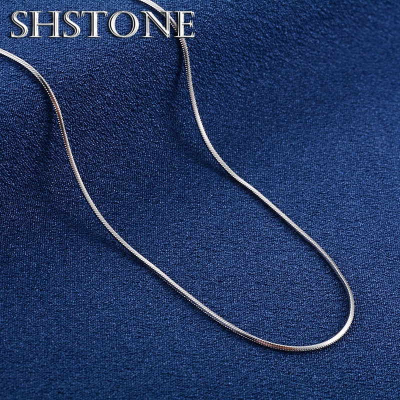 de mujeres y hombres, 1mm, 2mm, 3mm, cadena redonda de serpiente, Collar largo clásico, Gargantilla en el cuello, accesorios de joyería DIY,