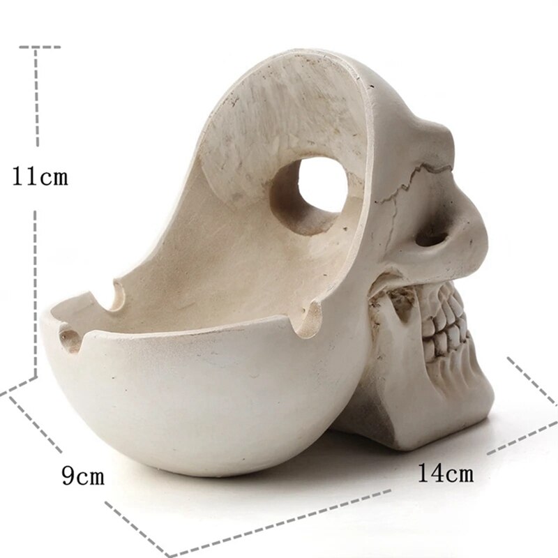 Terror Skull Ashtray Resin Decoration Ashtray Home Office Bar Decoration Crafts Decoration Men'S