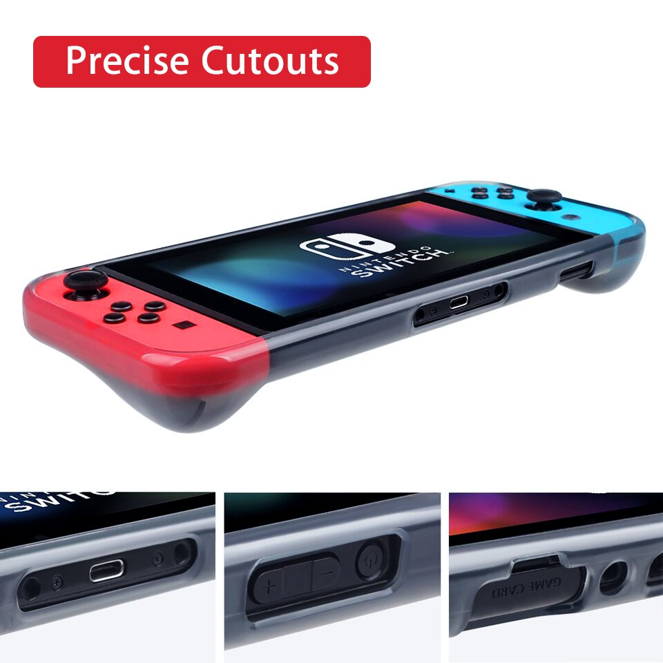 Soft Silicone Cover for NS Switch Lite Capa Protective Silicon Fundas TPU Coque Shells for Nintendo Switch Lite Case Clear Black