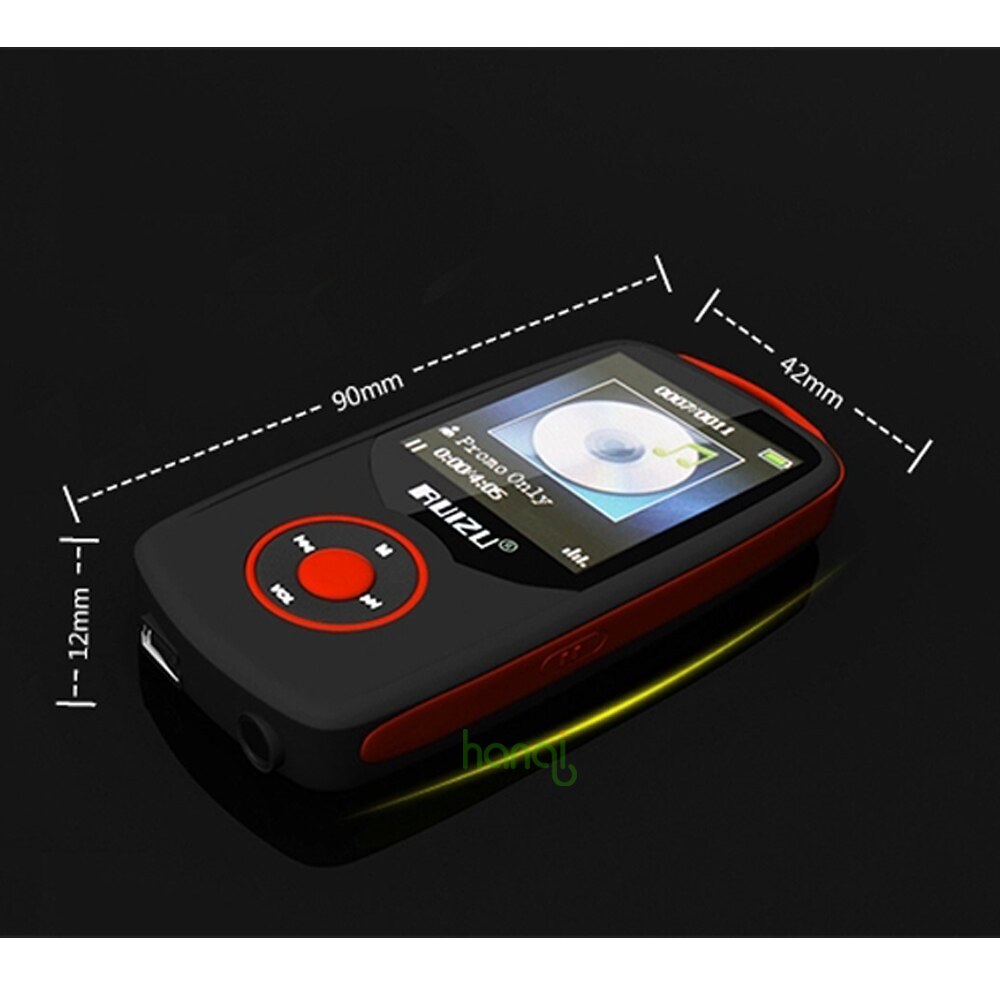 Originele RUIZU X06 4 GB Bluetooth Sport MP3 Speler 1.8 Inch Scherm Lossless Recorder Muziekspeler Ondersteuning FM e-book