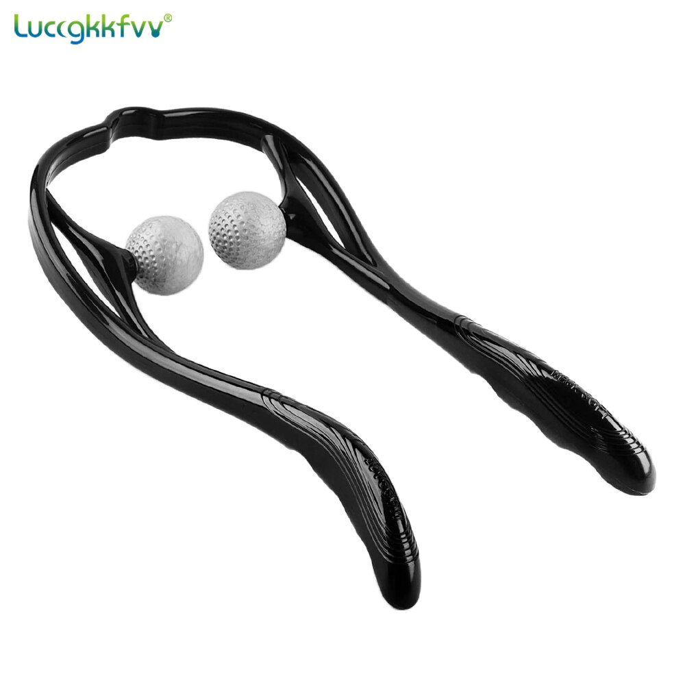 Neck Massager Shiatsu Deep Tissue Dual Trigger Point Shoulder Massager,Ergonomic Handle ,Lightweight &amp; Portable: NM1